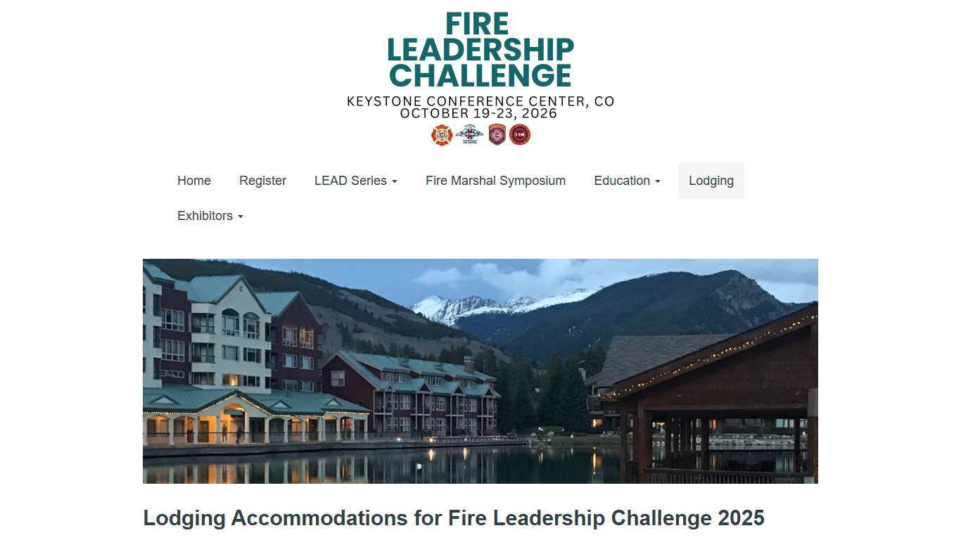 Lodging: Fire Leadership Challenge 2026