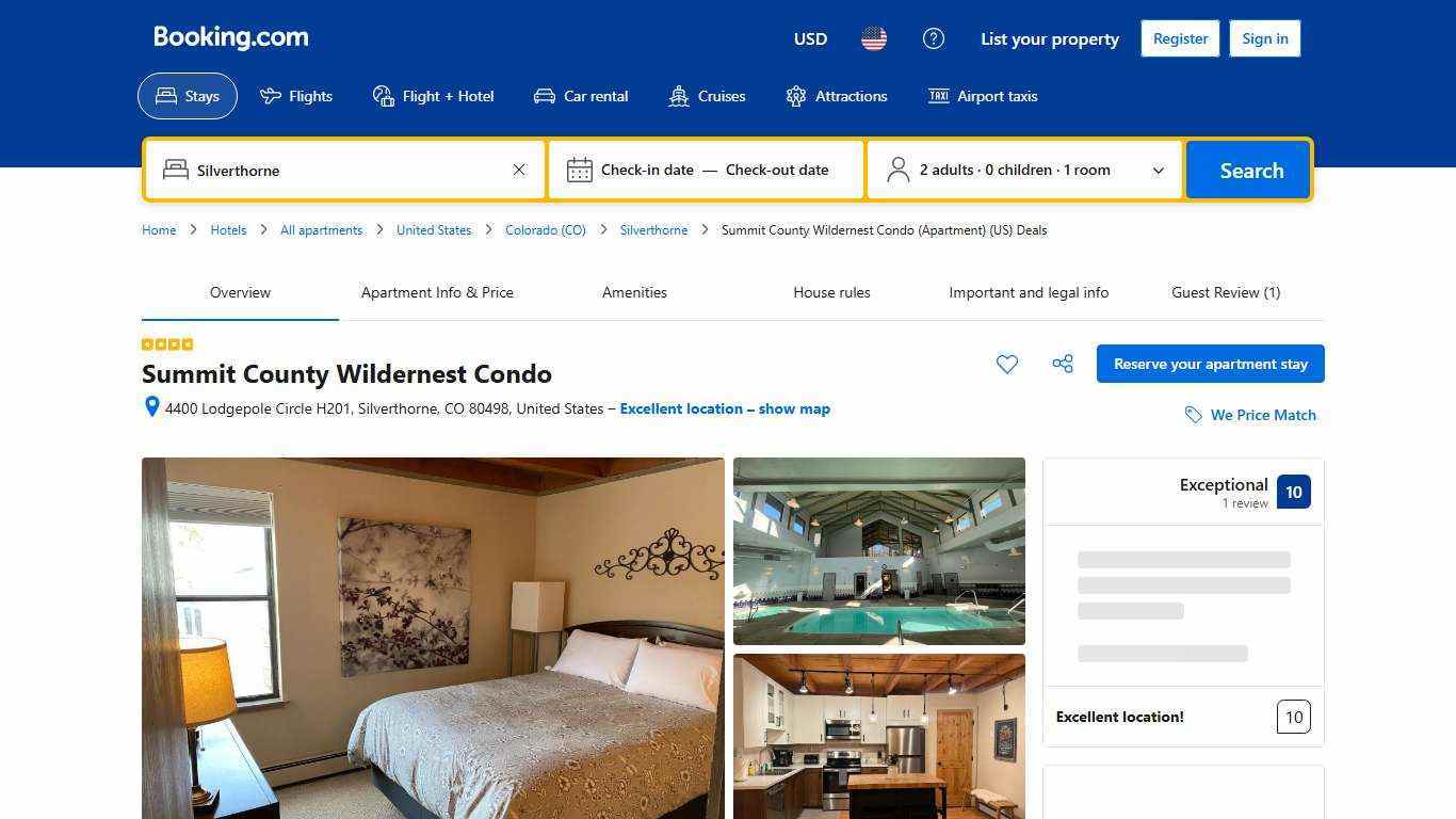 Summit County Wildernest Condo, Silverthorne (updated prices 2026)